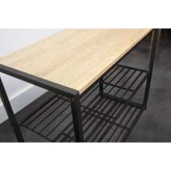 3 Tier Shoe Rack Black Metal With Natural Wood - Brightroom™ 20 3 Tier Shoe Rack Black Metal With Natural Wood - Brightroom™ -Organique Store GUEST 013d69be 4814 4e67 a4fd 7c871da78098