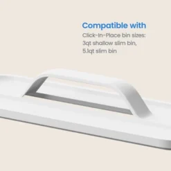 Click In Place Slim Lid With Handle For Plastic Storage Bins Home And Office Organization White- Brightroom™ -Organique Store GUEST 06620b0b b5b6 4445 a4e3 15080544d32d