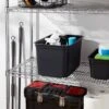 26.2qt Heavy Duty Storage Bin - Brightroom™: Black Plastic, Stackable & Portable, Universal Storage Solution 1 26.2qt Heavy Duty Storage Bin - Brightroom™: Black Plastic, Stackable & Portable, Universal Storage Solution -Organique Store GUEST 0a87b9a1 cfd9 4cf0 b6d7 cda074d516aa