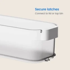 Click In Place 4.5qt Clear Slim Plastic Storage Bin With White Latch For Home And Office Organization - Brightroom™ -Organique Store GUEST 125c1614 5aae 4313 9bf7 6ccb8f3bd729