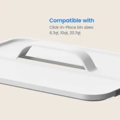 Click In Place Large Lid With Handle For Plastic Storage Bins For Home And Office Organization White - Brightroom™ -Organique Store GUEST 13acad56 bf57 42b2 a97e a572d080c302