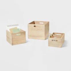 Small Decorative Light Wood Crate Natural - Brightroom™ 7 Small Decorative Light Wood Crate Natural - Brightroom™ -Organique Store GUEST 1433e760 ccd4 4d74 8b8b fdcc848f7469 1