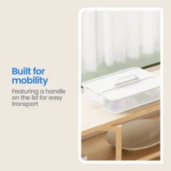 Click In Place Large Lid With Handle For Plastic Storage Bins For Home And Office Organization White - Brightroom™ -Organique Store GUEST 18c59a94 1a10 4d8e 9723 d6887b704f77