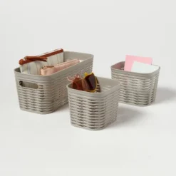 3pk Wave Assorted Decorative Basket 5L Narrow 2c Brightroom™ 9 3pk Wave Assorted Decorative Basket 5L Narrow 2c Brightroom™ -Organique Store GUEST 19f5c392 84ec 47c4 a9e5 3d2af8522a18