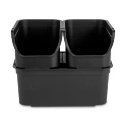Folio Heavy Duty Storage Bin - Brightroom™: Black Plastic, Stackable, Portable, Universal Storage, 18.6 Volume Capacity -Organique Store GUEST 1c2fd876 ee2f 443b 8695 9d8fba667097