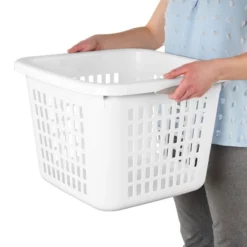 1.5bu Plastic Square Laundry Basket - Brightroom™: Medium White Clothes Hamper With Built-In Handles, Portable Storage 12 1.5bu Plastic Square Laundry Basket - Brightroom™: Medium White Clothes Hamper With Built-In Handles, Portable Storage -Organique Store GUEST 22cb01ab c718 4b1c 9bea cf1d1c8b5b7e