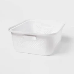 Small Decorative Plastic Bin With Cutout Handles - Brightroom™ 9 Small Decorative Plastic Bin With Cutout Handles - Brightroom™ -Organique Store GUEST 25349fc3 e5d1 4806 9009 d681eb4d20d2
