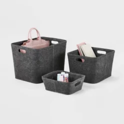 Felt Basket With Stitching - Brightroom™ -Organique Store GUEST 28a9503f a4a1 4ba4 a7de 0e2505b67450