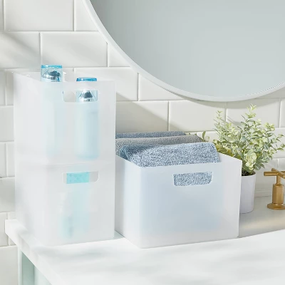 Bathroom Organizer Bin With Handles - Brightroom™ 3 Bathroom Organizer Bin With Handles - Brightroom™