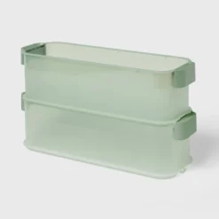 Click In Place 4.5qt Slim Plastic Storage Bin For Home And Office Organization - Brightroom™ -Organique Store GUEST 36213e24 6835 479b 88a4 5a7f17ad7626