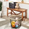 Round Black Wire With Natural Wood Handles Floor Basket - Brightroom™ 2 Round Black Wire With Natural Wood Handles Floor Basket - Brightroom™ -Organique Store GUEST 43553b6a c0bc 4139 8d81 77957cc0aa30