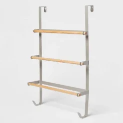 Over The Door Tiered Towel Rack With Wood - Brightroom™ 7 Over The Door Tiered Towel Rack With Wood - Brightroom™ -Organique Store GUEST 467ac8a6 12f8 41ce 9919 597033b82382