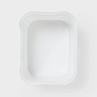 Large Open Front Storage Bin Clear - Brightroom™: Plastic, Portable, Nesting, Universal Storage, 14.5 Volume Capacity 4 Large Open Front Storage Bin Clear - Brightroom™: Plastic, Portable, Nesting, Universal Storage, 14.5 Volume Capacity - Image 2