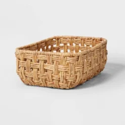Rectangular Twisted Open Checkered Weave Basket - Brightroom™ -Organique Store GUEST 514258d4 7e89 434a bb0b bbdf991578bf