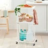 Wire Wood Basket Cart - White - Brightroom™ 2 Wire Wood Basket Cart - White - Brightroom™ -Organique Store GUEST 5a69870e a92f 4865 8b48 3da0435929d7