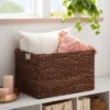XL Woven Abaca Basket - Brightroom™: Handwoven Storage, Lacquered Finish, Rectangle Floor Crate, 22"x15"x13" -Organique Store GUEST 6ebe0fdb 6314 412d a6f8 01f694df4ab5
