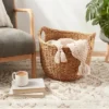 Large Round Braided Seagrass Basket - Brightroom™: Handwoven Khaki Wicker For Blanket Storage, Nest Certified -Organique Store GUEST 6ecff6bd 93a5 449e 9689 0da088ece9b6