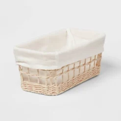 Tapered Woven Basket With Liner - Brightroom™ -Organique Store GUEST 70e0a027 555f 4b93 8ec7 dfe36078892c