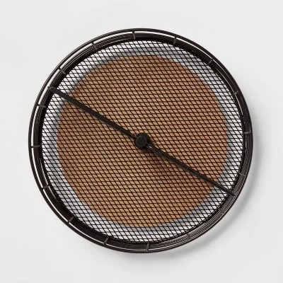 Divided Turntable Black Wire With Natural Wood - Brightroom™ 4 Divided Turntable Black Wire With Natural Wood - Brightroom™ - Image 2