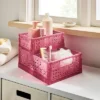 Small Foldable Crate Pink - Brightroom™ 1 Small Foldable Crate Pink - Brightroom™ -Organique Store GUEST 7ef9920a 0047 4887 a021 d2905b51ba1e