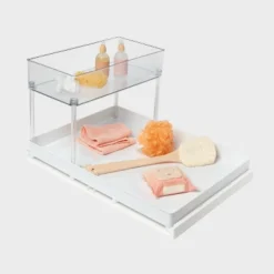 Large Gliding Tray With Bin Clear - Brightroom™ -Organique Store GUEST 80c2f4bb 03d6 405a ae80 8ebdbed27ebb