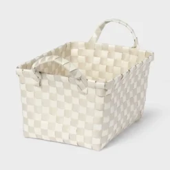 Woven Plastic Basket Small - Brightroom™ -Organique Store GUEST 8b79e323 6cc6 434d a26f a72f7c2879fd
