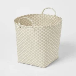 Woven Plastic Floor Basket - Brightroom™ -Organique Store GUEST 8d67a6c1 0465 413a 99a1 01e17190f0e5