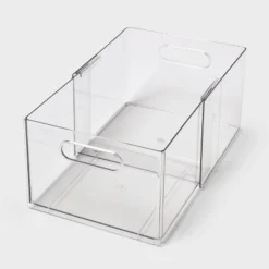 All Purpose Clear Expandable Bin Small - Brightroom™ 7 All Purpose Clear Expandable Bin Small - Brightroom™ -Organique Store GUEST 9861b291 2bbd 4556 83a9 4a23135f5aab