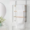 Over The Door Tiered Towel Rack With Wood - Brightroom™ 1 Over The Door Tiered Towel Rack With Wood - Brightroom™ -Organique Store GUEST 98778a7f 8e0c 4c4a 9552 90944b50a1f8