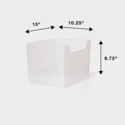 XL Multipurpose Storage Bin Clear - Brightroom™: Polypropylene Utility, 1499 Volume, 9.75" H, 15" W, 10.25" D 7 XL Multipurpose Storage Bin Clear - Brightroom™: Polypropylene Utility, 1499 Volume, 9.75" H, 15" W, 10.25" D -Organique Store GUEST 9b2ee6c7 1f9b 4d9b 8f51 e3f0952399f9