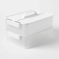 Click In Place 10qt Clear Plastic Storage Bin With White Latch For Home And Office Organization - Brightroom™​ -Organique Store GUEST 9cba3c80 559f 4a6f 8866 9b83e25124c3