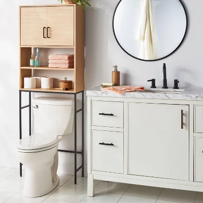 Mixed Material Bath Etagere - Brightroom™ 3 Mixed Material Bath Etagere - Brightroom™