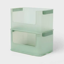 Click In Place 20.7qt Open Front Plastic Storage Bin For Home And Office Organization Green Tint - Brightroom™ 7 Click In Place 20.7qt Open Front Plastic Storage Bin For Home And Office Organization Green Tint - Brightroom™ -Organique Store GUEST a3910ed5 b65d 47c5 bf64 e83fa2089a80