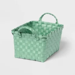 Woven Plastic Basket Small - Brightroom™ -Organique Store GUEST a4d0176f 2a79 4296 a9ef fc1f783e4557