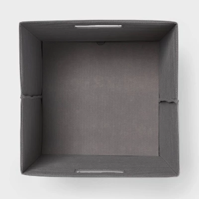 13" Fabric Bin 6pk Gray - Brightroom™ 4 13" Fabric Bin 6pk Gray - Brightroom™ - Image 2