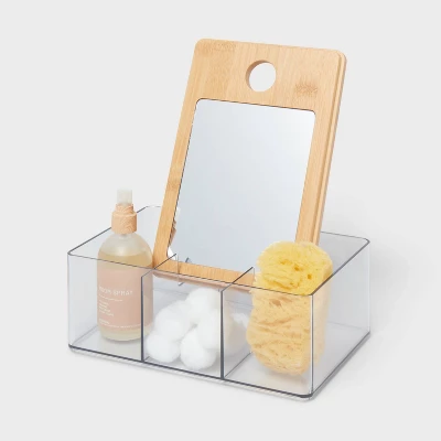 Cosmetic Storage Container With Bamboo Lid - Brightroom™ 5 Cosmetic Storage Container With Bamboo Lid - Brightroom™ - Image 3