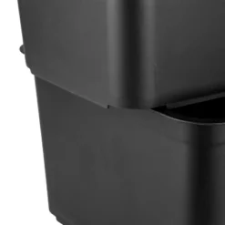 Folio Heavy Duty Storage Bin - Brightroom™: Black Plastic, Stackable, Portable, Universal Storage, 18.6 Volume Capacity -Organique Store GUEST aa51cd5b 4790 4d5a ac45 a42255c74a0d 1