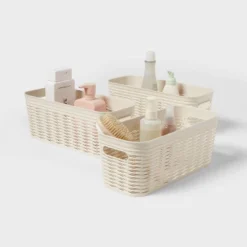 3pk Wave Half Medium Decorative Baskets Cream - Brightroom™ -Organique Store GUEST ae8d7269 73e1 4c7d a081 9d0e7946ed6a