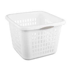 1.5bu Plastic Square Laundry Basket - Brightroom™: Medium White Clothes Hamper With Built-In Handles, Portable Storage 10 1.5bu Plastic Square Laundry Basket - Brightroom™: Medium White Clothes Hamper With Built-In Handles, Portable Storage -Organique Store GUEST b3a07e8d 196b 494f a6c1 dc231ca035ec