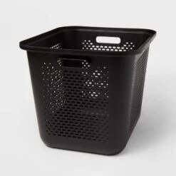 Large Decorative Plastic Bin With Cutout Handles - Brightroom™ 8 Large Decorative Plastic Bin With Cutout Handles - Brightroom™ -Organique Store GUEST b40a494e 51f1 4bdf b7ae 232f8fbcdaff