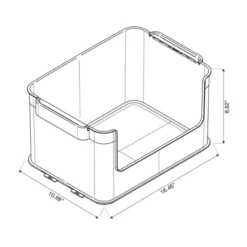 Click In Place 20.7qt Clear Open Front Plastic Storage Bin For Home And Office Organization White Latch - Brightroom™ 19 Click In Place 20.7qt Clear Open Front Plastic Storage Bin For Home And Office Organization White Latch - Brightroom™ -Organique Store GUEST b5203004 6bb6 4dae 9287 a90f0f9704fd