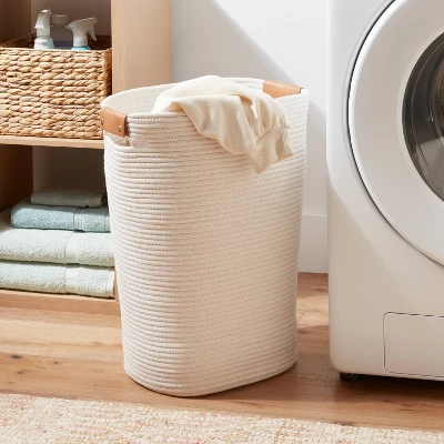 Coiled Rope Laundry Hamper - Brightroom™ 3 Coiled Rope Laundry Hamper - Brightroom™