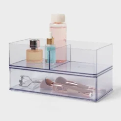 Clear Divided Bin With Drawer - Brightroom™ 7 Clear Divided Bin With Drawer - Brightroom™ -Organique Store GUEST b5bf7565 dcd9 4c10 9005 c5f29f4cbc8b