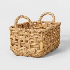 Rectangular Twisted Open Checkered Weave Basket - Brightroom™ -Organique Store GUEST ba61f796 9806 4ff8 aafe 74316e76c14d
