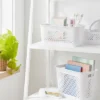 Narrow Medium Decorative Plastic Bin White - Brightroom™: Modern Storage, Cut-Out Handles, 13" Cube Compatible 2 Narrow Medium Decorative Plastic Bin White - Brightroom™: Modern Storage, Cut-Out Handles, 13" Cube Compatible -Organique Store GUEST ba9012cd 4a5a 4a3f a139 a47b6dbde302