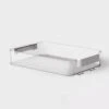 Click In Place 6.7qt Clear Shallow Plastic Storage Bin With White Latch For Home And Office Organization - Brightroom™ 1 Click In Place 6.7qt Clear Shallow Plastic Storage Bin With White Latch For Home And Office Organization - Brightroom™ -Organique Store GUEST bae01562 2d78 4e7d a7d9 455947bae630