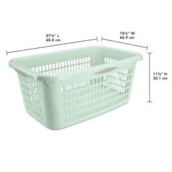 2bu Laundry Basket Green - Brightroom™: Portable Plastic Clothes Organizer With Built-In Handles, 70.4L Capacity 11 2bu Laundry Basket Green - Brightroom™: Portable Plastic Clothes Organizer With Built-In Handles, 70.4L Capacity -Organique Store GUEST bf6d6838 7b62 4ace b231 ccf3540e846b
