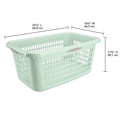 2bu Laundry Basket Green - Brightroom™: Portable Plastic Clothes Organizer With Built-In Handles, 70.4L Capacity 7 2bu Laundry Basket Green - Brightroom™: Portable Plastic Clothes Organizer With Built-In Handles, 70.4L Capacity - Image 5