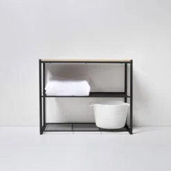 3 Tier Shoe Rack Black Metal With Natural Wood - Brightroom™ 14 3 Tier Shoe Rack Black Metal With Natural Wood - Brightroom™ -Organique Store GUEST c136b996 a47b 4cd3 9536 a26df1deb6a1