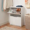 Laminate Pivot Open Shoe Cabinet White - Brightroom™ 1 Laminate Pivot Open Shoe Cabinet White - Brightroom™ -Organique Store GUEST c4d70cfb 7fdb 4166 a55c b11dc54ee24e